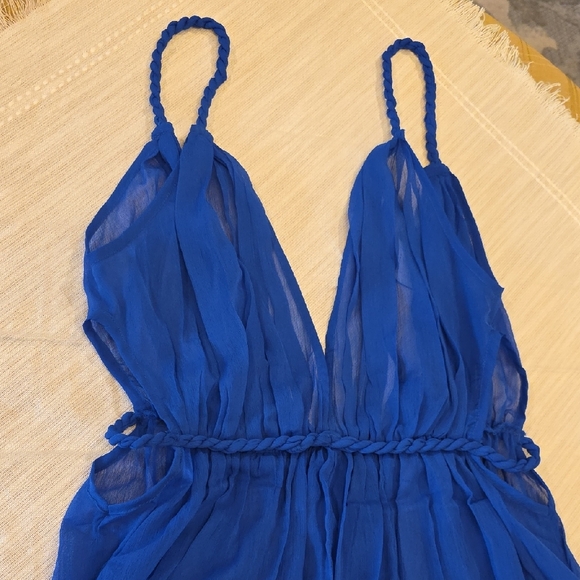 ASOS Cobalt Blue Swim Coverup - Picture 4 of 8